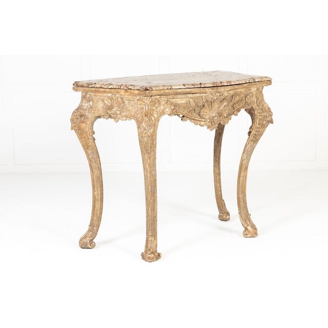 Small 18th Century Italian Silver Gilt Console Table For Sale - Image 12 of 12