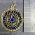 French 18 Karat Yellow Gold and Enamel Window Plique a Jour Pendant Medal, 1950s For Sale - Image 12 of 18