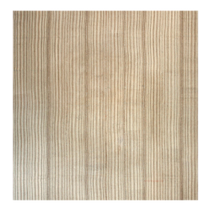 1930s Tan Camel Stripe Antique Kilim n.w. Persian Rug 10'10" X 11'3" Flatweave Wool Carpet