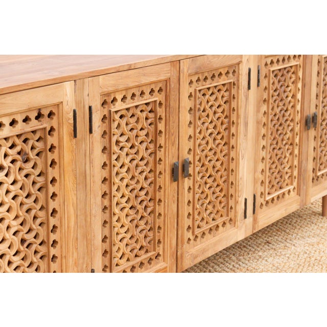 Monumental 105" Long Geometric Sideboard For Sale - Image 11 of 13