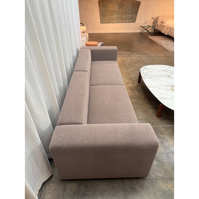 Greige Piero Lissoni Wall Sofa For Sale - Image 8 of 10