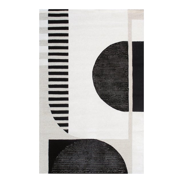Pasargad Home Edgy Ivory Area Rug, 7' 9'' X 9' 9'' For Sale
