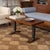 Beautiful carved oak coffee table from France, 1940s. Rectangular top with two carved twisted wood legs on a pedestal...