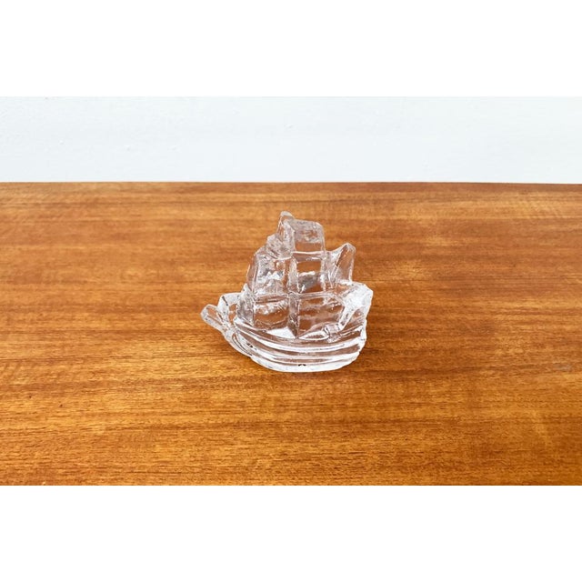 Vintage Swedish Glass Ship by Uno Westerberg for Pukeberg Glass, 1970s For Sale - Image 8 of 18