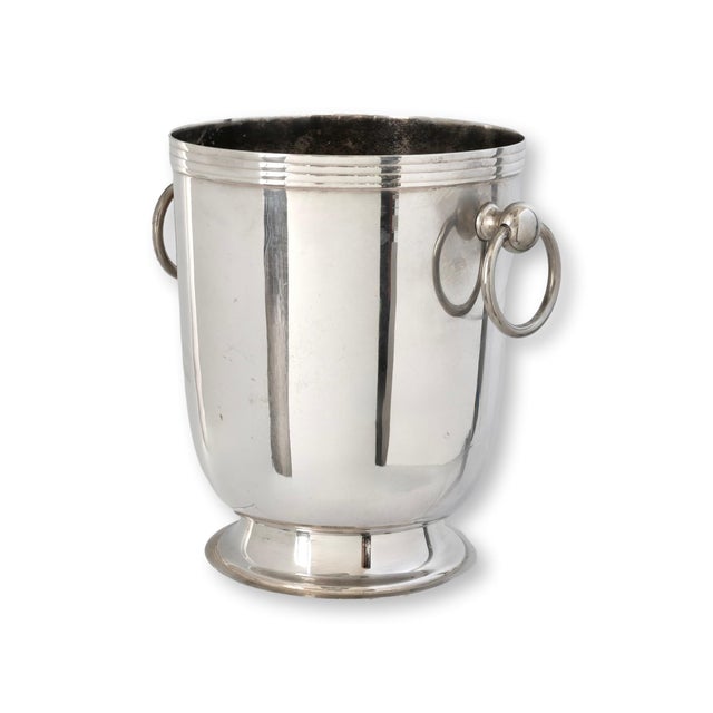 French Vintage French Silverplate Champagne Bucket For Sale - Image 3 of 7