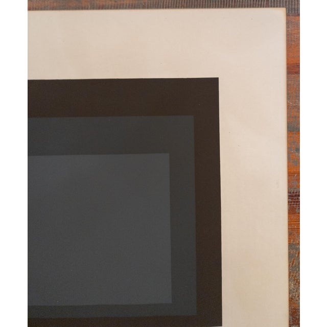 Mid-Century Serigraph Silkscreen Print of Josef Albers #4 in Series "Hard Edge, Soft Edge", 191/200 For Sale - Image 15 of 18