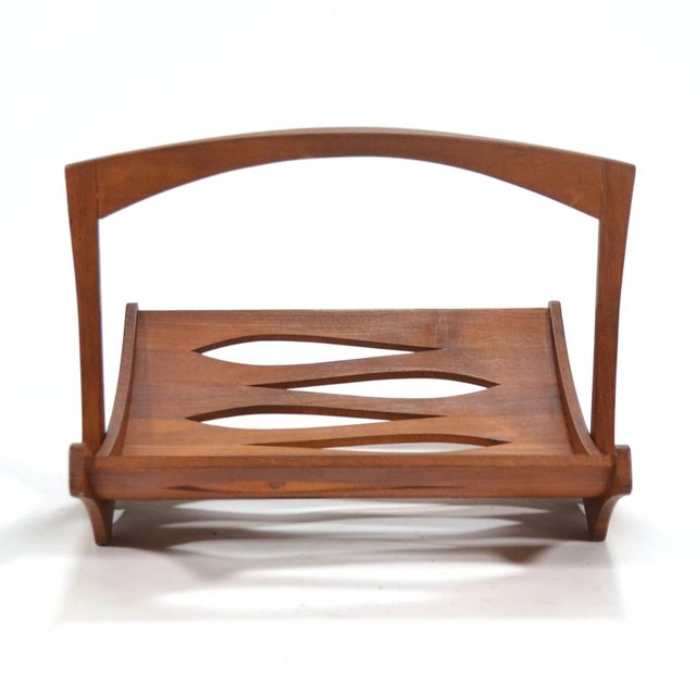 Dansk Jens Quistgaard Teak Magazine Holder by Dansk For Sale - Image 4 of 9