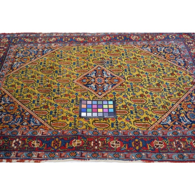 Antique Senneh Rug 2'10'' x 3'10'' For Sale - Image 11 of 11