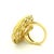 Metal 1970s Italian Modernist 18k Gold Openwork Spiral Statement Ring, Size 6 For Sale - Image 7 of 15