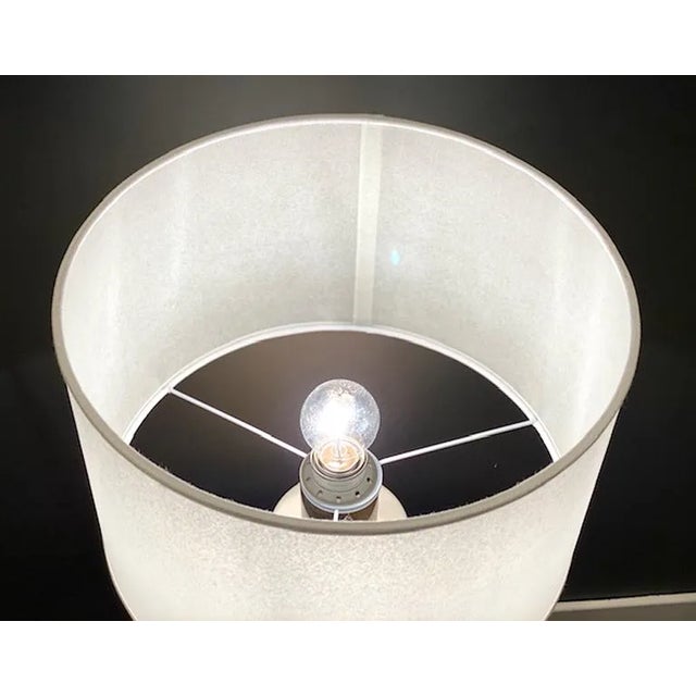 Stilnovo 1950s Stilnovo Cased Glass and Brass Table Lamp For Sale - Image 4 of 13