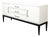 Mid-Century Cream Lacquer W/ Black Lacquer Supports Sideboard by Tommi Parzinger For Sale