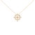 Find your true north with a pendant that whispers of journeys and quiet courage. A luminous compass motif glows in 14K...