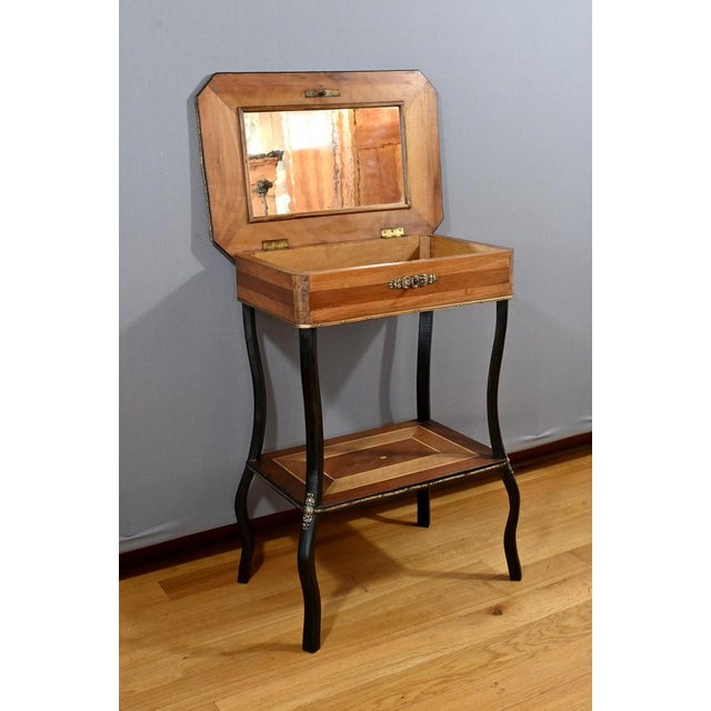 Napoleon III Style Marquetry Worktable For Sale - Image 16 of 18