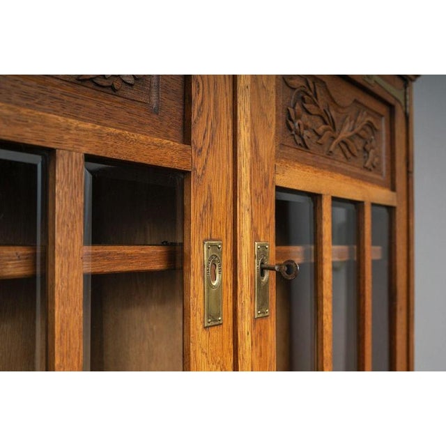 Wood Art Nouveau Sideboard in Oak, Early 20th Century For Sale - Image 7 of 18