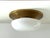 Mid-Century Italian Brass and Glass Flush Mount Light, 1960s For Sale - Image 16 of 16