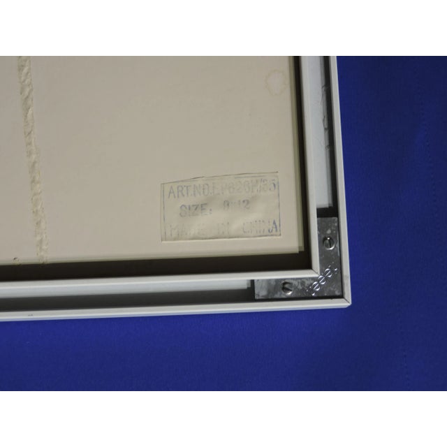 Vintage 1980's Jingdezhen Signed Chinese Hand Embroidered Silk Framed Art - Set of 2 For Sale - Image 12 of 12