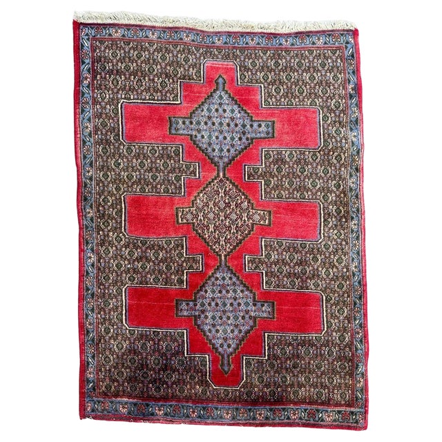 Vintage Senneh Rug, 2000s For Sale