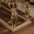 Wood Carved Console Table with Marble Top and Cherubs For Sale - Image 7 of 18