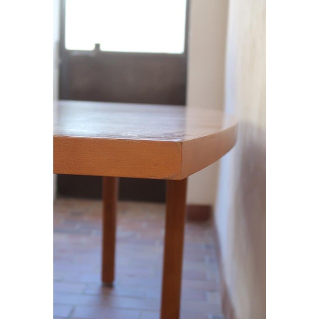 Large Scandinavian Modern Dining Table with Boat-Shaped Top, 1980s For Sale - Image 18 of 18