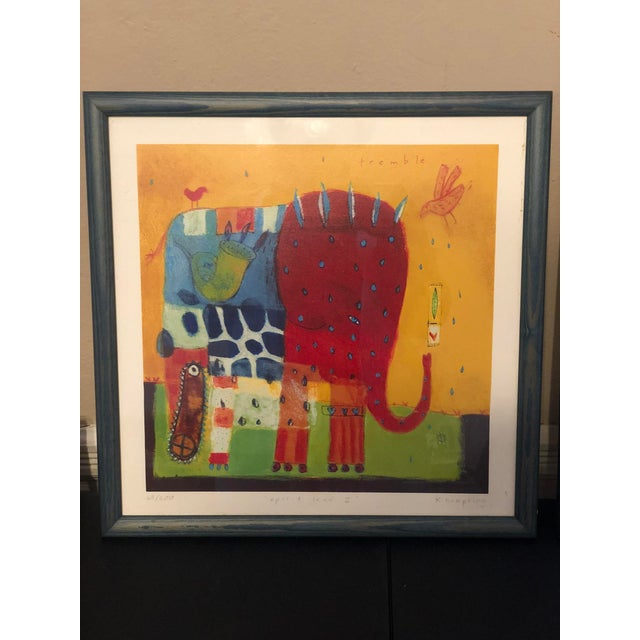 Contemporary Karen Hoepting Signed "Spirit Leaf" Framed Animal Prints - Edition 65/200 - Pair For Sale - Image 3 of 17