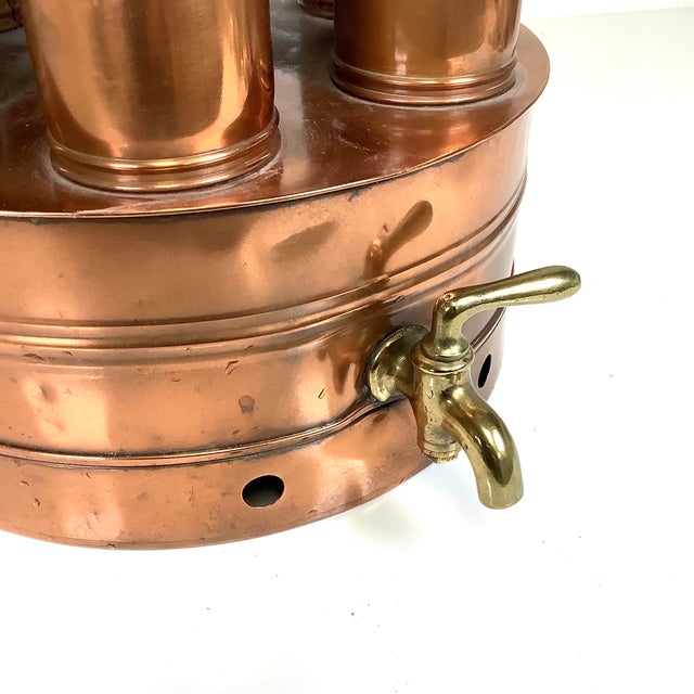 Hollywood Regency 1901 Automatic Copper Water Still Distiller Antique Rochester Ny Moonshiner For Sale - Image 3 of 18