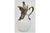Glass Wine Jug with Embossed Silver Applications For Sale - Image 3 of 8