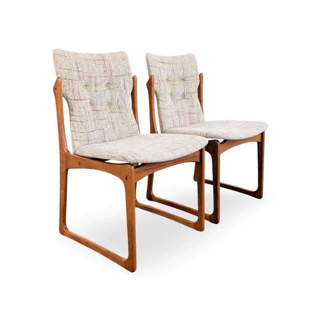 Vintage Danish Teak Chairs from Vamdrup Stolefabrik, Set of 2 For Sale - Image 5 of 12