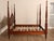 High Quality American Made King Size Bedframe with Spiral Carved Posts