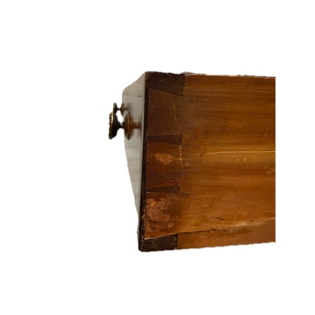 Mid 19th Century Gorgeous George III Mahogany Inlaid End Table on Pedestal Base For Sale In Denver - Image 6 of 9