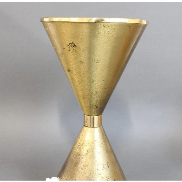 Mid-Century Modern Italian Brass Diabolo Table Lamp, 1960s For Sale - Image 9 of 14