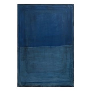 Marilina Marchica, Deep Blue Landscape, Pure Pigment on Canvas For Sale