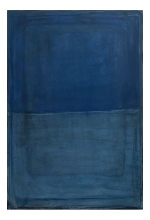 Marilina Marchica, Deep Blue Landscape, Pure Pigment on Canvas
