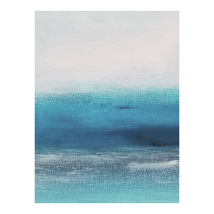 Abstract Coastal Seascape Original Art Canvas Print