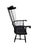 1990s Ethan Allen Black Windsor Chair Comb Back Philadelphia Armchair Saddle Seat For Sale - Image 14 of 16
