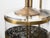 Metal Vintage English Brass and Glass Lamps with Openwork Motifs on Lucite - a Pair For Sale - Image 7 of 9