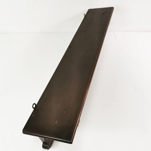 Art Nouveau Mahogany Shelf, Denmark, 1930s For Sale - Image 3 of 16