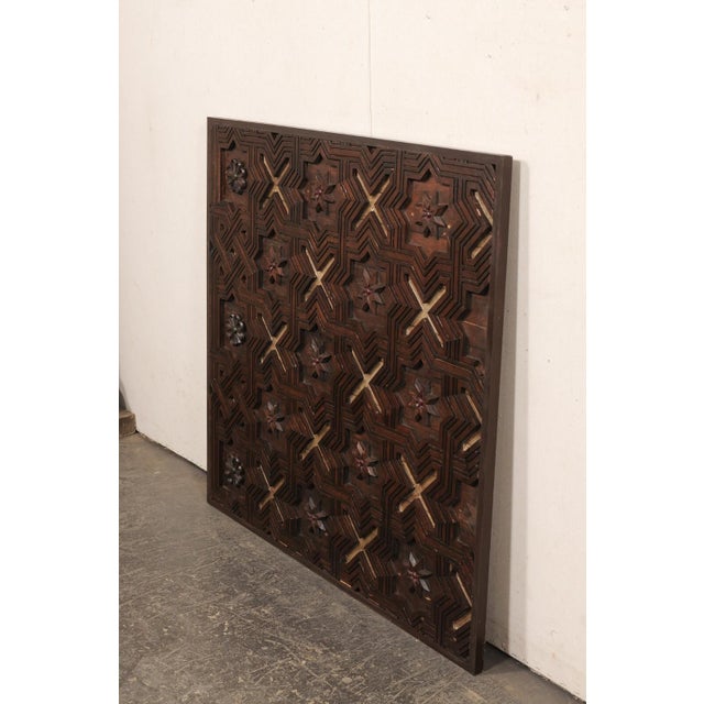 18th C Spanish Wall Panel W/ Geometric Design For Sale In Atlanta - Image 6 of 9