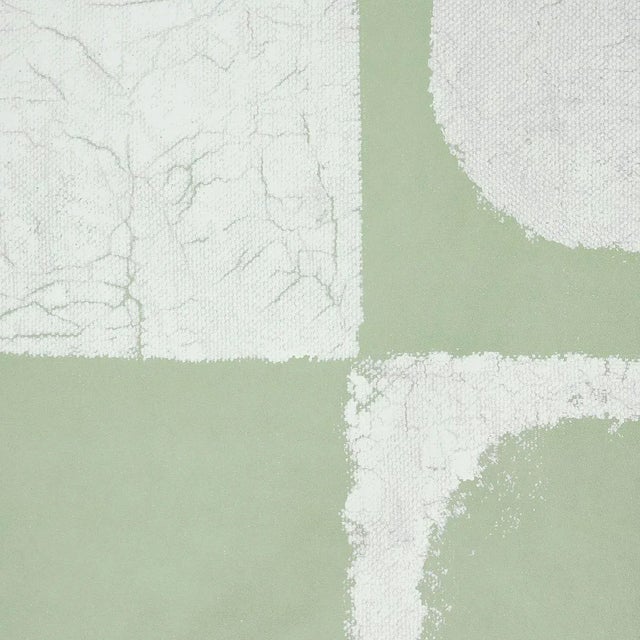 Abstract Schumacher x Backdrop The Cloisters Panel Set in Soft Green For Sale - Image 3 of 4