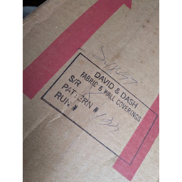 Mid-Century David and Dash Wallpaper and Box For Sale In Rochester - Image 6 of 12