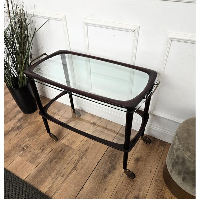 Vintage Art Deco Italian Dry Bar Cabinet by Paolo Buffa, 1950s For Sale - Image 9 of 10