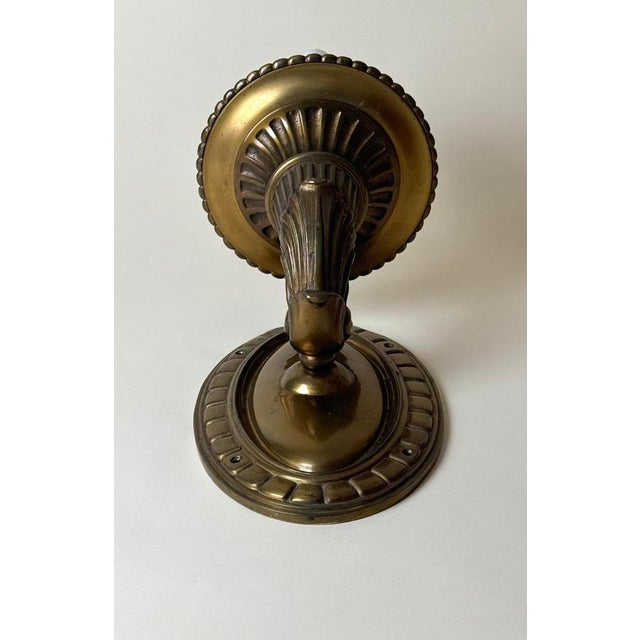 This lovely wall sconce is from the 1920s to the 1930s. The casting quality is masterful, and great care was taken to...