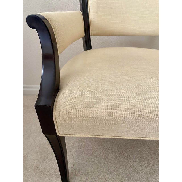 Vintage Baker Furniture Barbara Barry Modern Regency Exquisite Pair Accent Armchairs For Sale - Image 15 of 16