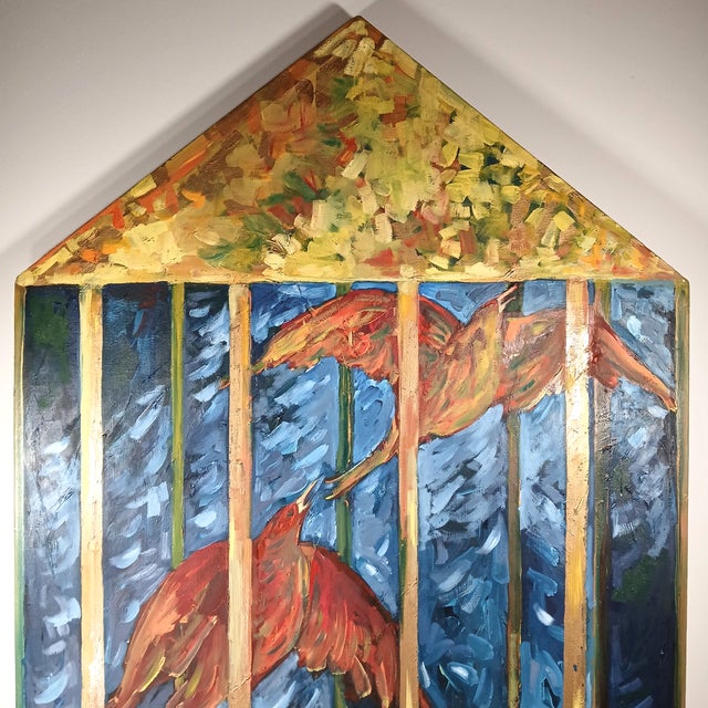 "Sing?" was painted by artist, writer, and art academic Florence Alfano McEwin in 2001. McEwin's career spans over thirty...