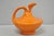 Art Nouveau Antique 1940s Roseville Pottery Usa Pitcher Ewer Freesia Botanical Orange Vase For Sale - Image 3 of 14
