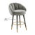 Myla Light Grey Swivel Counter Stool For Sale In Los Angeles - Image 6 of 9