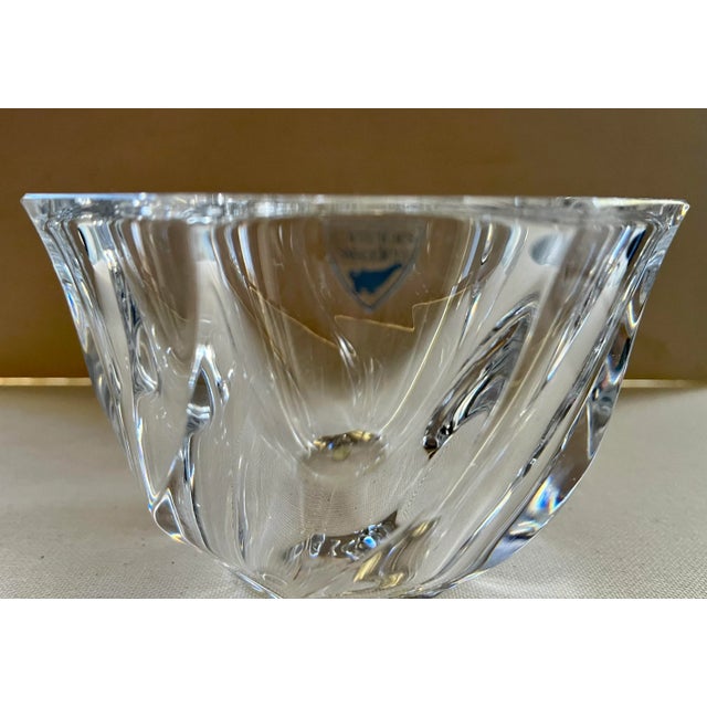 1950s Orrefors Crystal Bowl, Swedish Mid-Century For Sale - Image 5 of 5