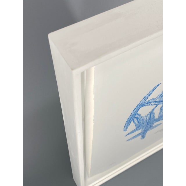 Mark Tobey, Composition in Blue, 1972, Lithograph on Paper, Framed For Sale - Image 6 of 11