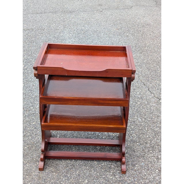 This striking hand-carved tray-top storage trunk brings a beautiful blend of global artisanal character and practical...