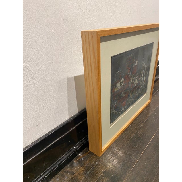 African Vintage Ynes Johnston Framed Museum Listed Artist For Sale - Image 3 of 4