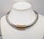 Metal Vintage 1970s Signed Napier Rhodium Plated Goldtone Wrapped Collar Necklace For Sale - Image 7 of 7